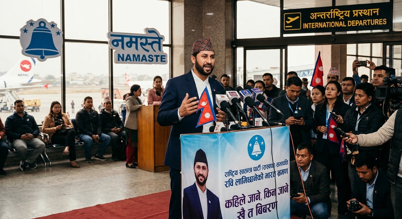 रास्वपा सभापति रवि लामिछाने ३ दिने भारत भ्रमण (तीर्थाटन) मा जाँदै